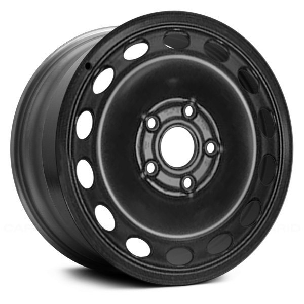 Replace® - 16 x 6.5 18-Hole Black Steel Factory Wheel (Remanufactured)