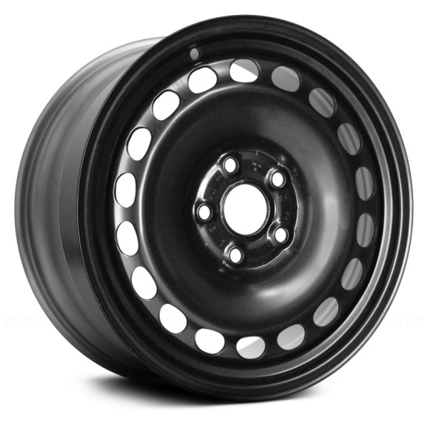 Replace® - 16 x 7 18-Hole Black Steel Factory Wheel (Remanufactured)
