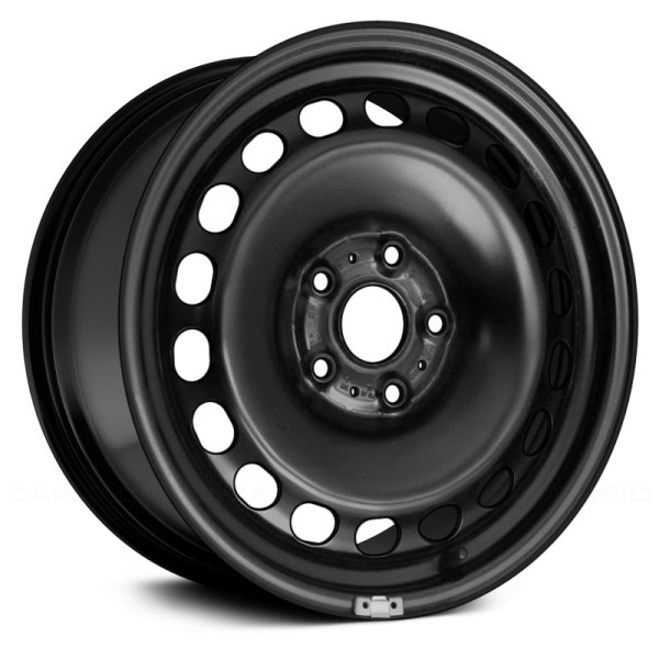 Replace® - 16 x 6.5 18-Hole Black Steel Factory Wheel (Remanufactured)