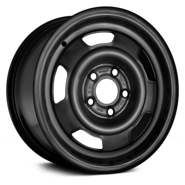 Replace® - 14 x 5.5 5-Slot Black Steel Factory Wheel (Remanufactured)