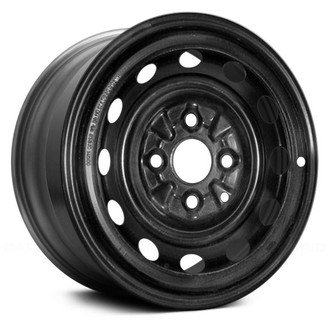 Replace® - 12-Hole Black 13x5 Steel Factory Wheel - Remanufactured