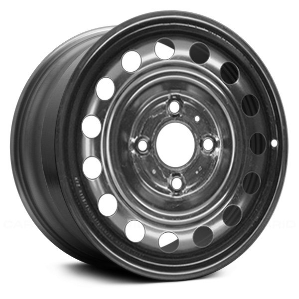 Replace® - 14 x 5 15-Hole Black Steel Factory Wheel (Remanufactured)