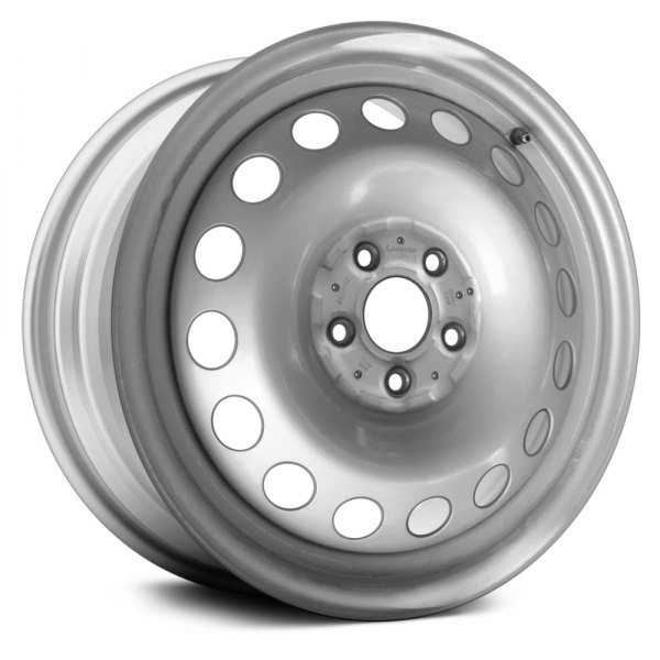 Replace® - 17 x 6.5 16-Hole Silver Steel Factory Wheel (Remanufactured)