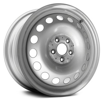 Replace® - 16-Hole Silver 17x6.5 Steel Factory Wheel - Remanufactured
