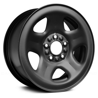Replace® - 5-Slot Black 15x7 Steel Factory Wheel - Remanufactured