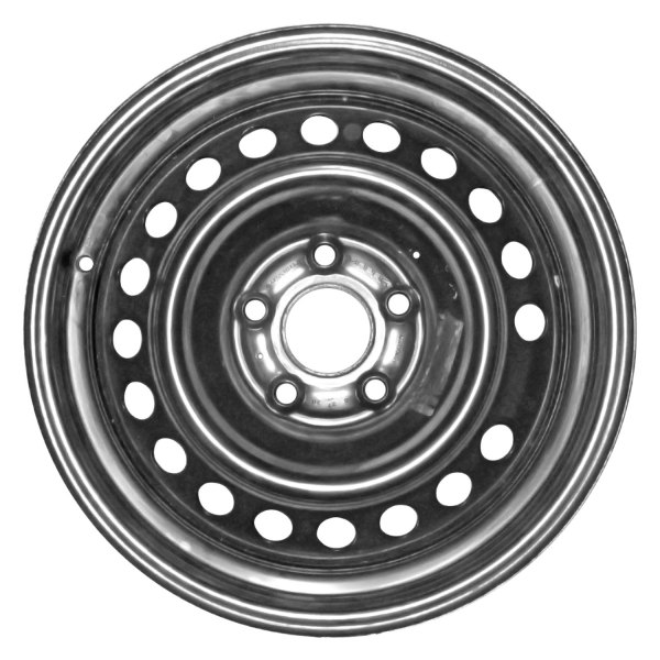 Replace® - 17 x 7.5 19-Hole Black Steel Factory Wheel (Remanufactured)
