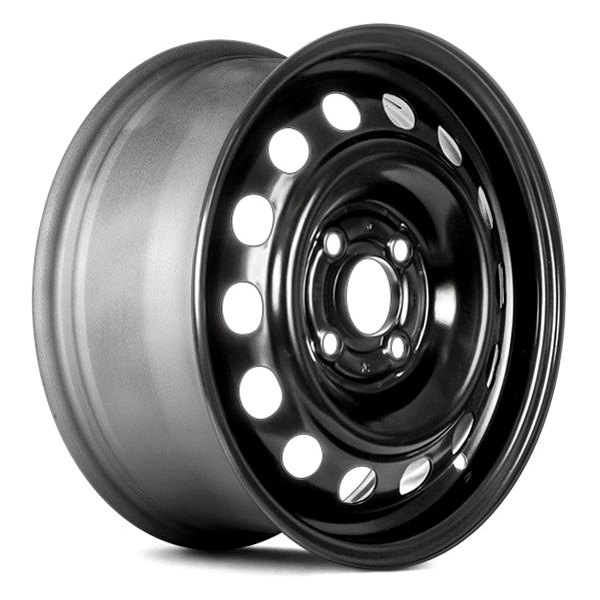 Replace® - 14 x 5.5 14-Hole Black Steel Factory Wheel (Remanufactured)