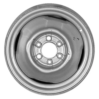 Replace® - 4-Slot Black 15x6 Steel Factory Wheel - Remanufactured