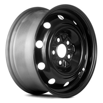 Replace® - 10-Slot Black 14x5.5 Steel Factory Wheel - Remanufactured