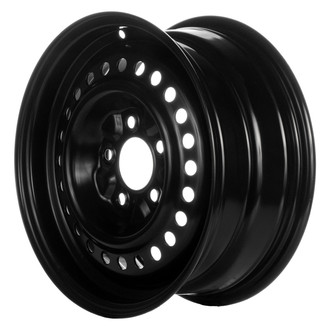 Replace® - 24-Hole Black 15x6.5 Steel Factory Wheel - Remanufactured
