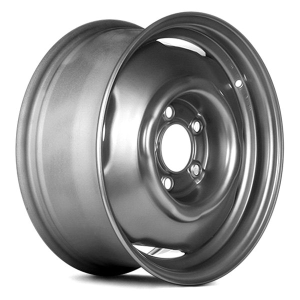 Replace® - 15 x 6 4-Slot Silver Steel Factory Wheel (Remanufactured)