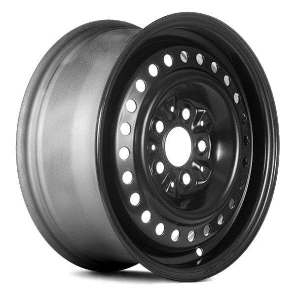 Replace® - 14 x 5.5 24-Hole Black Steel Factory Wheel (Remanufactured)