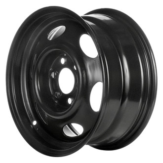 Replace® - 6-Slot Black 15x7 Steel Factory Wheel - Remanufactured