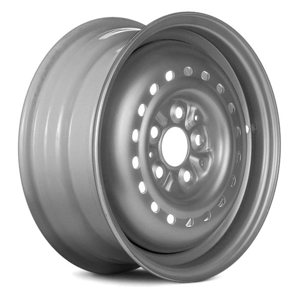 Replace® - 14 x 5.5 18-Hole Silver Steel Factory Wheel (Remanufactured)