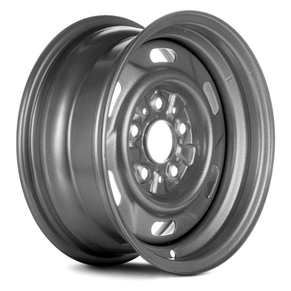 Replace® - 14 x 6 6-Slot Silver Steel Factory Wheel (Remanufactured)