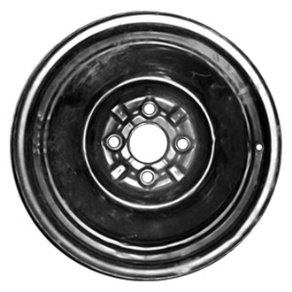 Replace® - Black 14x4 Steel Factory Wheel - Remanufactured