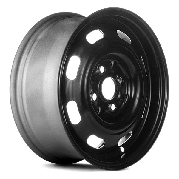 Replace® - 14 x 5.5 8-Slot Black Steel Factory Wheel (Remanufactured)