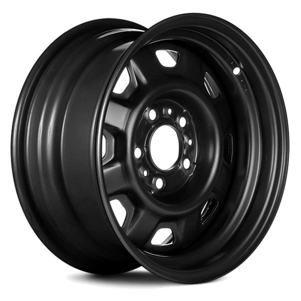 Replace® - 15 x 6 8-Slot Black Steel Factory Wheel (Remanufactured)