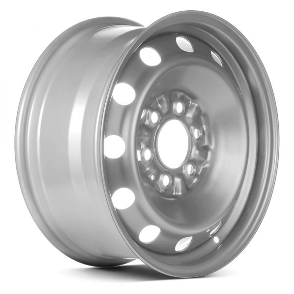 Replace® - 17 x 7.5 12-Hole Silver Steel Factory Wheel (Remanufactured)
