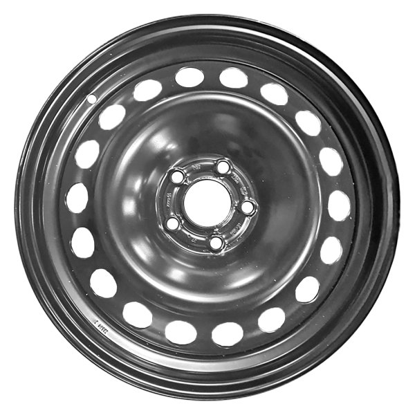 Replace® - 17 x 7.5 18-Hole Black Steel Factory Wheel (Replica)