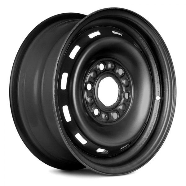 Replace® - 16 x 6.5 12-Slot Black Steel Factory Wheel (Remanufactured)