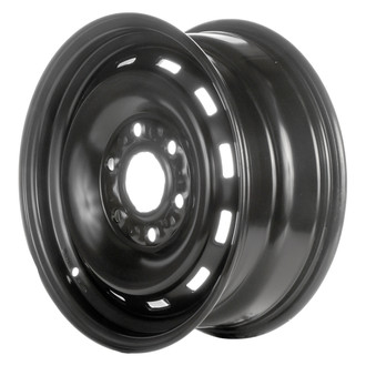 Replace® - 12-Slot Black 16x6.5 Steel Factory Wheel - Remanufactured