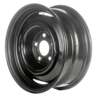 Replace® - Black 15x6 Steel Factory Wheel - Remanufactured