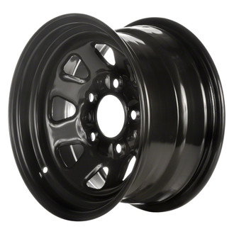 Replace® - 8 I-Spoke Black 15x8 Steel Factory Wheel - Remanufactured