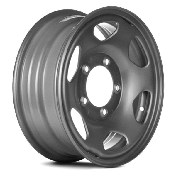Replace® - 15 x 5.5 6-Slot Silver Steel Factory Wheel (Remanufactured)