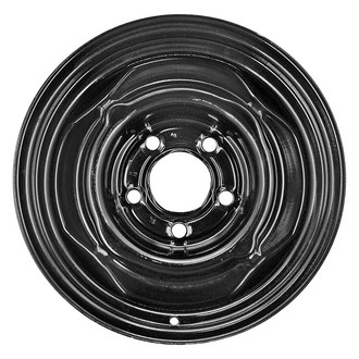 Replace® - Black 15x7 Steel Factory Wheel - Remanufactured