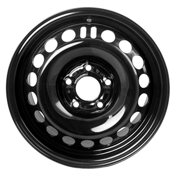 Replace® - 15 x 6.5 18-Hole Black Steel Factory Wheel (Replica)