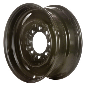 Replace® - 4-Slot Black 16.5x6.75 Steel Factory Wheel - Remanufactured