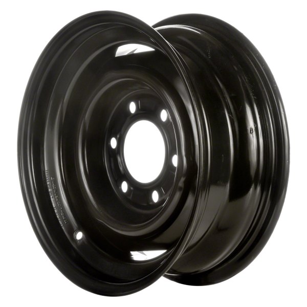 Replace® - 15 x 6 4-Hole Black Steel Factory Wheel (Remanufactured)