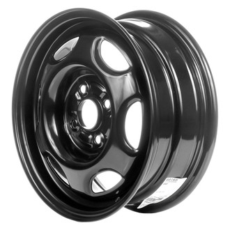 Replace® - 6-Slot Black 14x5.5 Steel Factory Wheel - Remanufactured