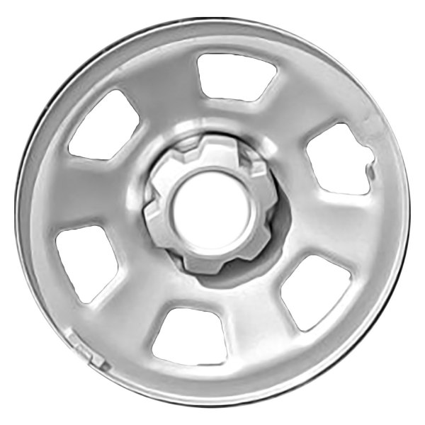 Replace® - 17 x 8 6-Slot Silver Steel Factory Wheel (Remanufactured)