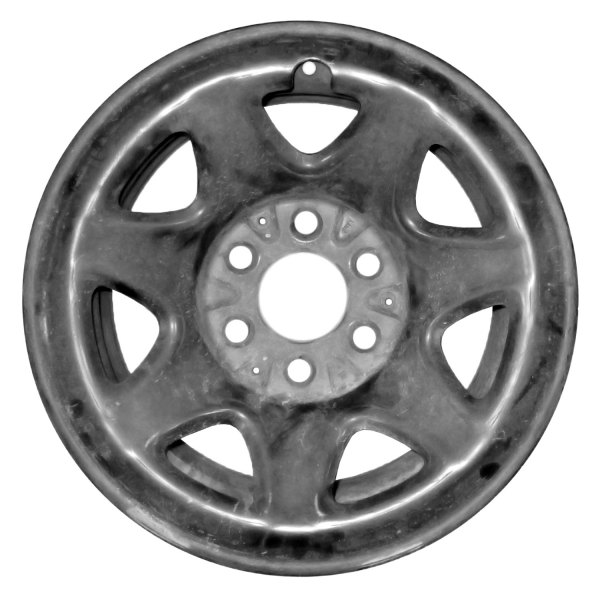 Replace® - 17 x 8 7-Slot Black Steel Factory Wheel (Remanufactured)
