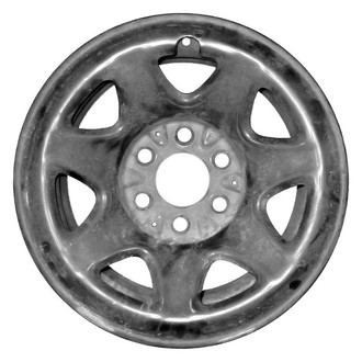 Replace® - 7-Slot Black 17x8 Steel Factory Wheel - Remanufactured