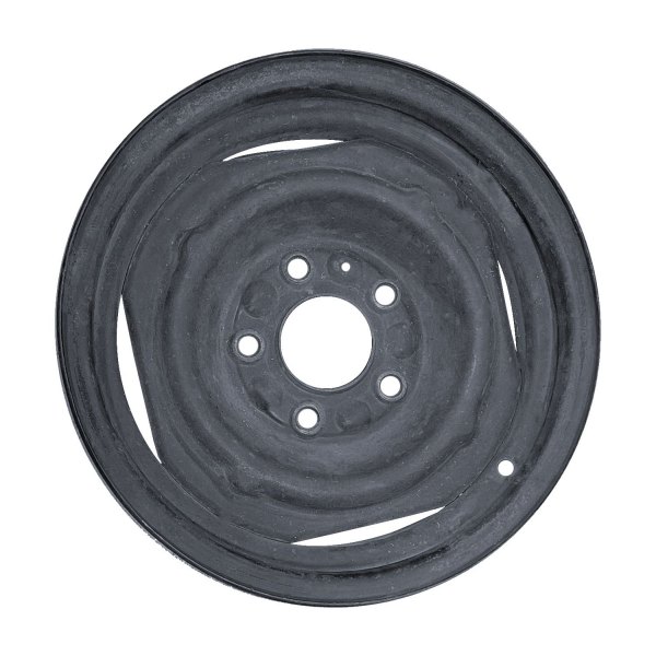 Replace® - 4-Slot Black 14x6 Steel Factory Wheel - Remanufactured