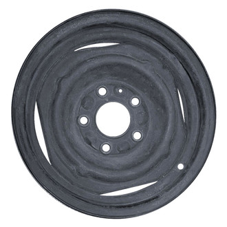 Replace® - 4-Slot Black 14x6 Steel Factory Wheel - Remanufactured