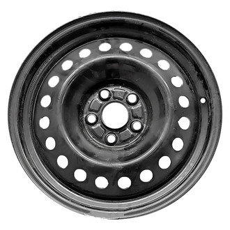 Replace® - 20-Hole All Painted Black 17x7.5 Steel Factory Wheel - Remanufactured