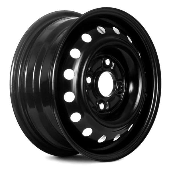 Replace® - 14 x 5 16-Hole Black Steel Factory Wheel (Remanufactured)