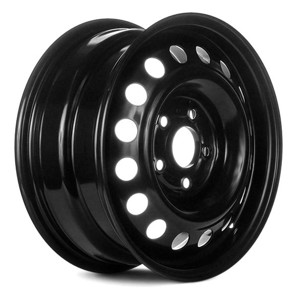 Replace® - 15 x 6.5 16-Hole Black Steel Factory Wheel (Remanufactured)