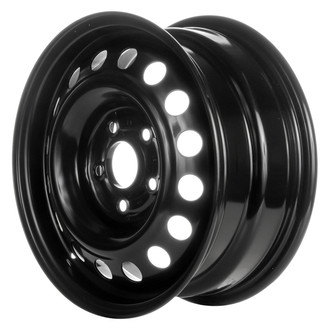 Replace® - 16-Hole Black 15x6.5 Steel Factory Wheel - Remanufactured