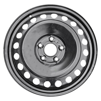 Replace® - 20-Hole All Painted Black 17x4 Steel Factory Wheel - Remanufactured