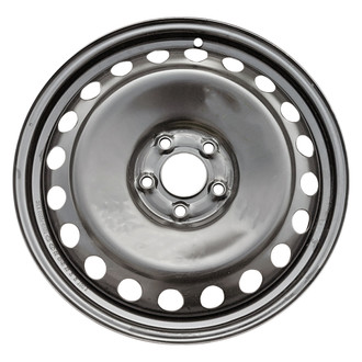 Replace® - 20-Hole All Painted Black 18x4 Steel Factory Wheel - Remanufactured