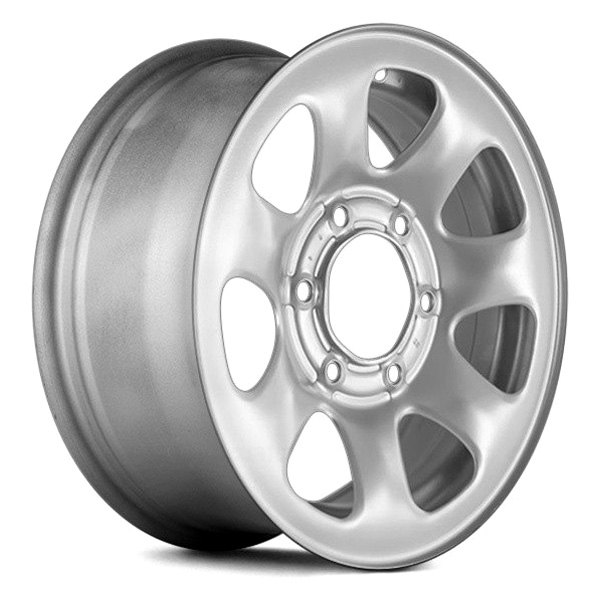 Replace® - 15 x 6.5 7-Slot Silver Steel Factory Wheel (Remanufactured)
