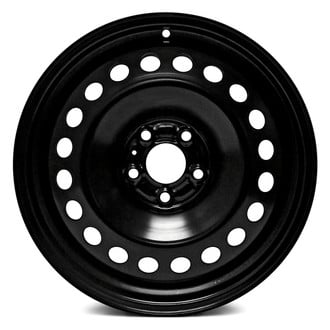 Replace® - 18-Hole Black 17x7 Steel Factory Wheel - Replica