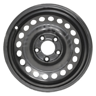 Replace® - 20-Hole All Painted Black 16x6.5 Steel Factory Wheel - Remanufactured