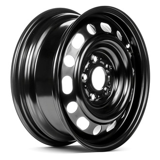 Replace® - 14-Hole Black 15x6 Steel Factory Wheel - Replica
