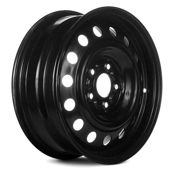 Replace® - 16 x 6 15-Hole Black Steel Factory Wheel (Remanufactured)
